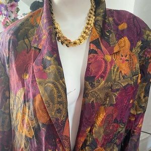 Vintage floral blazer